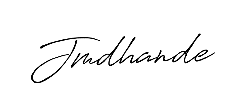 How to make Jmdhande name signature. Use Antro_Vectra_Bolder style for creating short signs online. This is the latest handwritten sign. Jmdhande signature style 7 images and pictures png