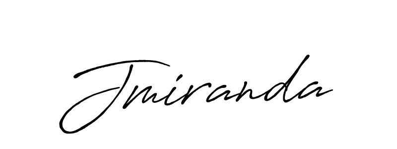 Create a beautiful signature design for name Jmiranda. With this signature (Antro_Vectra_Bolder) fonts, you can make a handwritten signature for free. Jmiranda signature style 7 images and pictures png