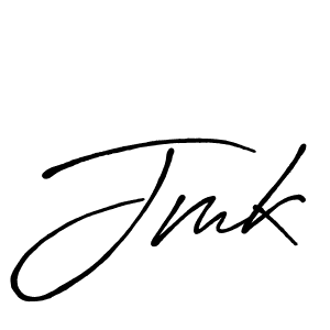 Make a beautiful signature design for name Jmk. With this signature (Antro_Vectra_Bolder) style, you can create a handwritten signature for free. Jmk signature style 7 images and pictures png