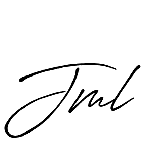 Design your own signature with our free online signature maker. With this signature software, you can create a handwritten (Antro_Vectra_Bolder) signature for name Jml. Jml signature style 7 images and pictures png