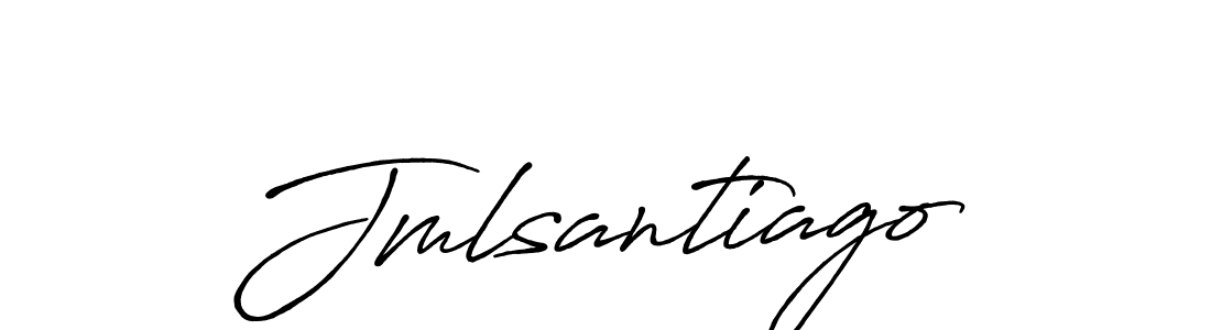 Create a beautiful signature design for name Jmlsantiago. With this signature (Antro_Vectra_Bolder) fonts, you can make a handwritten signature for free. Jmlsantiago signature style 7 images and pictures png