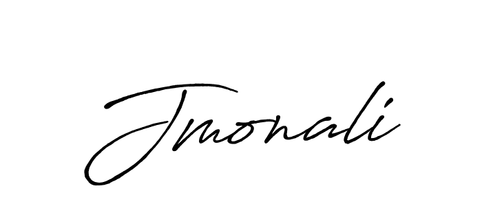 Make a beautiful signature design for name Jmonali. With this signature (Antro_Vectra_Bolder) style, you can create a handwritten signature for free. Jmonali signature style 7 images and pictures png
