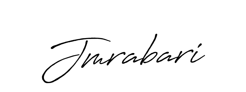 How to make Jmrabari name signature. Use Antro_Vectra_Bolder style for creating short signs online. This is the latest handwritten sign. Jmrabari signature style 7 images and pictures png