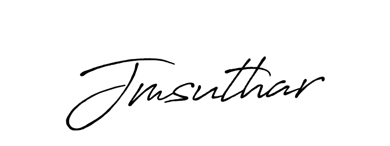 How to make Jmsuthar signature? Antro_Vectra_Bolder is a professional autograph style. Create handwritten signature for Jmsuthar name. Jmsuthar signature style 7 images and pictures png