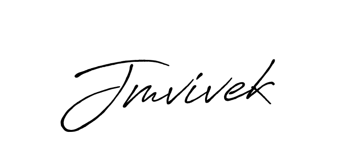 Design your own signature with our free online signature maker. With this signature software, you can create a handwritten (Antro_Vectra_Bolder) signature for name Jmvivek. Jmvivek signature style 7 images and pictures png