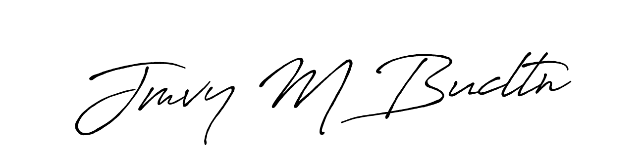 Jmvy M Bucltn stylish signature style. Best Handwritten Sign (Antro_Vectra_Bolder) for my name. Handwritten Signature Collection Ideas for my name Jmvy M Bucltn. Jmvy M Bucltn signature style 7 images and pictures png