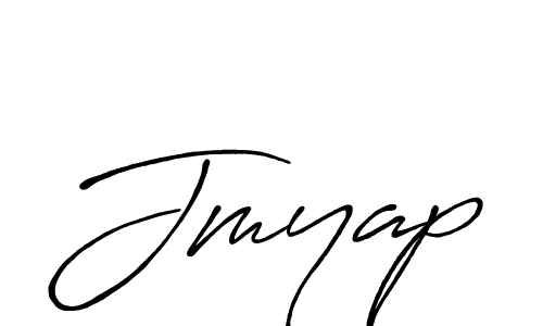 The best way (Antro_Vectra_Bolder) to make a short signature is to pick only two or three words in your name. The name Jmyap include a total of six letters. For converting this name. Jmyap signature style 7 images and pictures png