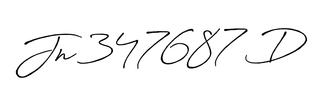 Create a beautiful signature design for name Jn 347687 D. With this signature (Antro_Vectra_Bolder) fonts, you can make a handwritten signature for free. Jn 347687 D signature style 7 images and pictures png
