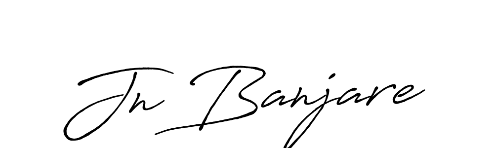 You should practise on your own different ways (Antro_Vectra_Bolder) to write your name (Jn Banjare) in signature. don't let someone else do it for you. Jn Banjare signature style 7 images and pictures png