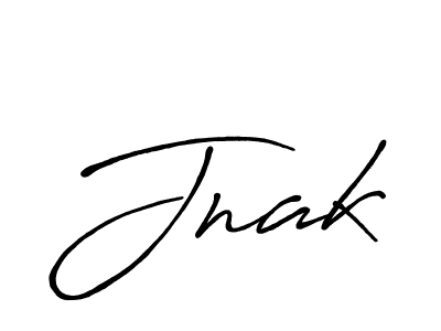 Make a beautiful signature design for name Jnak. With this signature (Antro_Vectra_Bolder) style, you can create a handwritten signature for free. Jnak signature style 7 images and pictures png