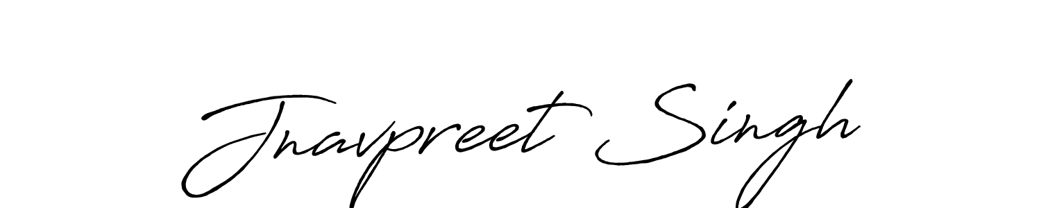 How to make Jnavpreet Singh name signature. Use Antro_Vectra_Bolder style for creating short signs online. This is the latest handwritten sign. Jnavpreet Singh signature style 7 images and pictures png