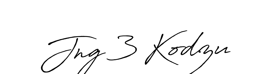 Antro_Vectra_Bolder is a professional signature style that is perfect for those who want to add a touch of class to their signature. It is also a great choice for those who want to make their signature more unique. Get Jng 3 Kodzu name to fancy signature for free. Jng 3 Kodzu signature style 7 images and pictures png