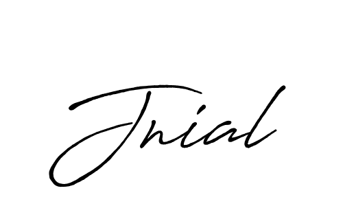 Design your own signature with our free online signature maker. With this signature software, you can create a handwritten (Antro_Vectra_Bolder) signature for name Jnial. Jnial signature style 7 images and pictures png