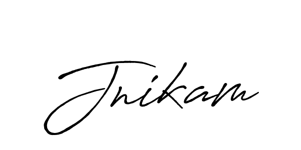 You should practise on your own different ways (Antro_Vectra_Bolder) to write your name (Jnikam) in signature. don't let someone else do it for you. Jnikam signature style 7 images and pictures png