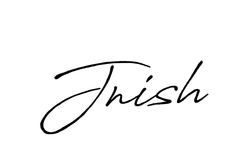 Make a beautiful signature design for name Jnish. With this signature (Antro_Vectra_Bolder) style, you can create a handwritten signature for free. Jnish signature style 7 images and pictures png