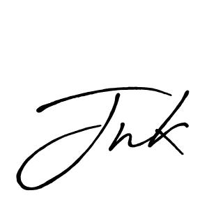 Make a beautiful signature design for name Jnk. With this signature (Antro_Vectra_Bolder) style, you can create a handwritten signature for free. Jnk signature style 7 images and pictures png