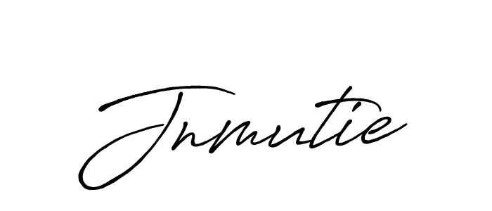 How to make Jnmutie signature? Antro_Vectra_Bolder is a professional autograph style. Create handwritten signature for Jnmutie name. Jnmutie signature style 7 images and pictures png