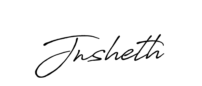 Create a beautiful signature design for name Jnsheth. With this signature (Antro_Vectra_Bolder) fonts, you can make a handwritten signature for free. Jnsheth signature style 7 images and pictures png