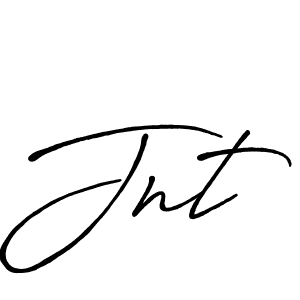 How to make Jnt signature? Antro_Vectra_Bolder is a professional autograph style. Create handwritten signature for Jnt name. Jnt signature style 7 images and pictures png