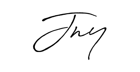 Discover the perfect balance of readability and style for Jny with Antro_Vectra_Bolder font. Create your dream signature today. Jny signature style 7 images and pictures png