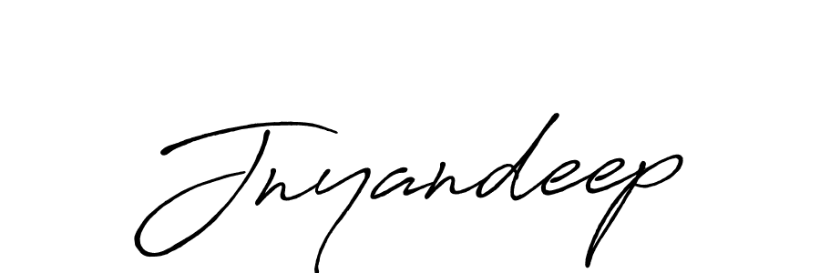 Create a beautiful signature design for name Jnyandeep. With this signature (Antro_Vectra_Bolder) fonts, you can make a handwritten signature for free. Jnyandeep signature style 7 images and pictures png