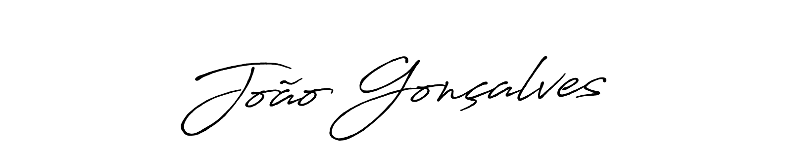Create a beautiful signature design for name João Gonçalves. With this signature (Antro_Vectra_Bolder) fonts, you can make a handwritten signature for free. João Gonçalves signature style 7 images and pictures png