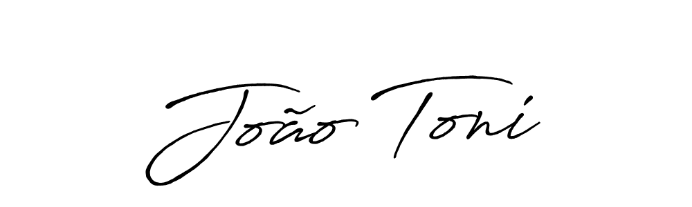 Create a beautiful signature design for name João Toni. With this signature (Antro_Vectra_Bolder) fonts, you can make a handwritten signature for free. João Toni signature style 7 images and pictures png