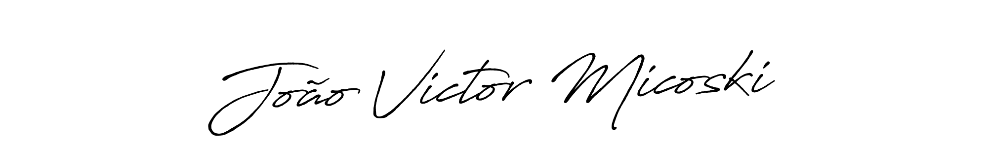 João Victor Micoski stylish signature style. Best Handwritten Sign (Antro_Vectra_Bolder) for my name. Handwritten Signature Collection Ideas for my name João Victor Micoski. João Victor Micoski signature style 7 images and pictures png