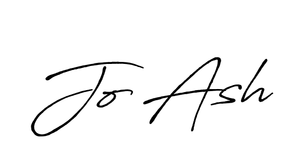 Make a beautiful signature design for name Jo Ash. With this signature (Antro_Vectra_Bolder) style, you can create a handwritten signature for free. Jo Ash signature style 7 images and pictures png