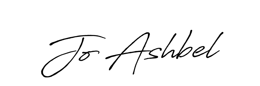 How to make Jo Ashbel name signature. Use Antro_Vectra_Bolder style for creating short signs online. This is the latest handwritten sign. Jo Ashbel signature style 7 images and pictures png