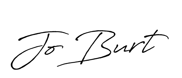 Make a beautiful signature design for name Jo Burt. With this signature (Antro_Vectra_Bolder) style, you can create a handwritten signature for free. Jo Burt signature style 7 images and pictures png