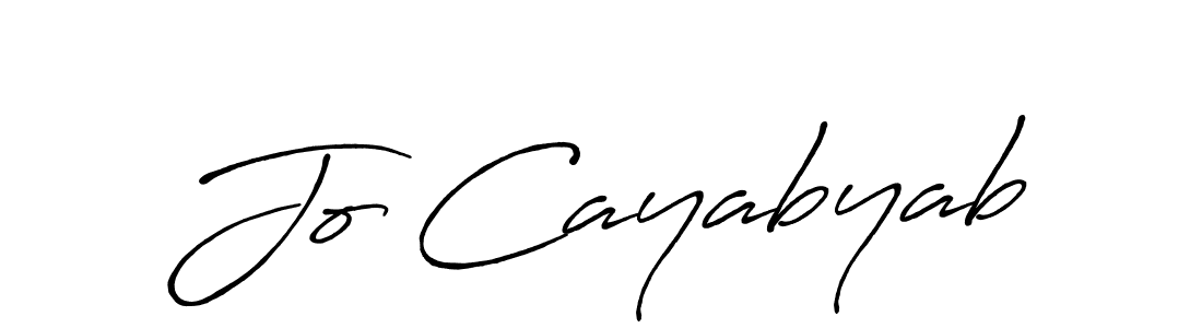 It looks lik you need a new signature style for name Jo Cayabyab. Design unique handwritten (Antro_Vectra_Bolder) signature with our free signature maker in just a few clicks. Jo Cayabyab signature style 7 images and pictures png