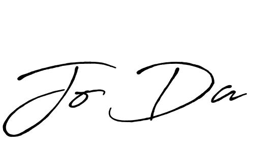 How to make Jo Da signature? Antro_Vectra_Bolder is a professional autograph style. Create handwritten signature for Jo Da name. Jo Da signature style 7 images and pictures png