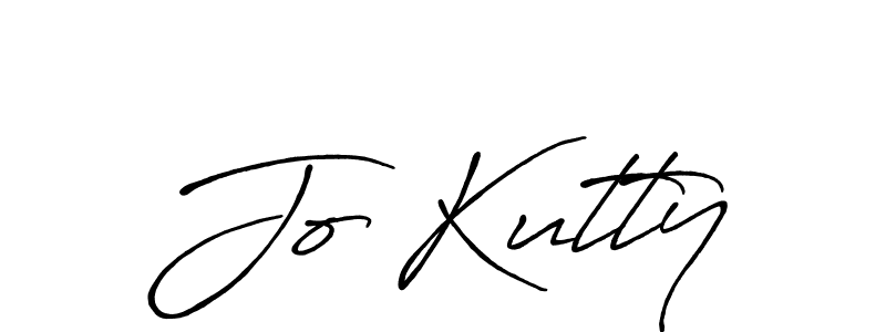 How to make Jo Kutty name signature. Use Antro_Vectra_Bolder style for creating short signs online. This is the latest handwritten sign. Jo Kutty signature style 7 images and pictures png