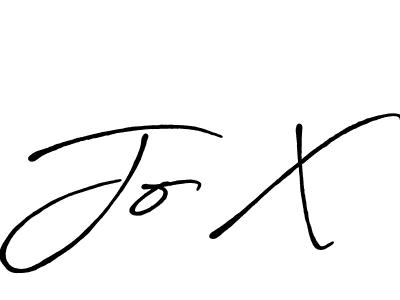 It looks lik you need a new signature style for name Jo X. Design unique handwritten (Antro_Vectra_Bolder) signature with our free signature maker in just a few clicks. Jo X signature style 7 images and pictures png