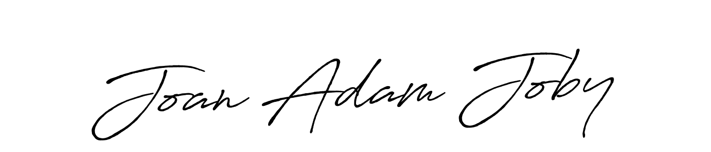 This is the best signature style for the Joan Adam Joby name. Also you like these signature font (Antro_Vectra_Bolder). Mix name signature. Joan Adam Joby signature style 7 images and pictures png