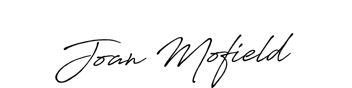 Make a beautiful signature design for name Joan Mofield. With this signature (Antro_Vectra_Bolder) style, you can create a handwritten signature for free. Joan Mofield signature style 7 images and pictures png