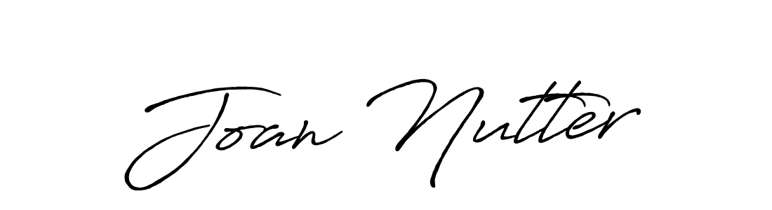 Joan Nutter stylish signature style. Best Handwritten Sign (Antro_Vectra_Bolder) for my name. Handwritten Signature Collection Ideas for my name Joan Nutter. Joan Nutter signature style 7 images and pictures png