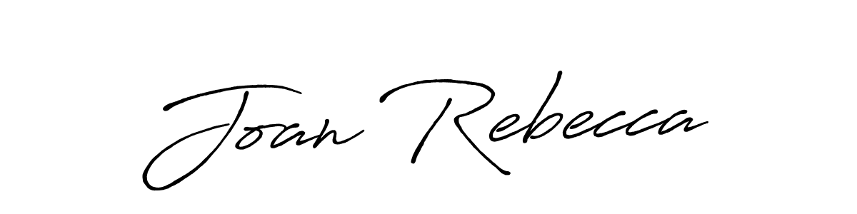 How to make Joan Rebecca name signature. Use Antro_Vectra_Bolder style for creating short signs online. This is the latest handwritten sign. Joan Rebecca signature style 7 images and pictures png