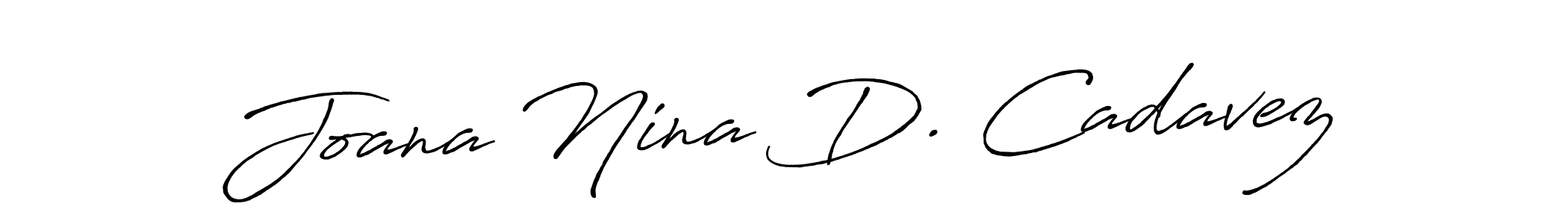 It looks lik you need a new signature style for name Joana Nina D. Cadavez. Design unique handwritten (Antro_Vectra_Bolder) signature with our free signature maker in just a few clicks. Joana Nina D. Cadavez signature style 7 images and pictures png