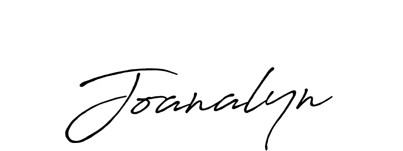 How to make Joanalyn name signature. Use Antro_Vectra_Bolder style for creating short signs online. This is the latest handwritten sign. Joanalyn signature style 7 images and pictures png