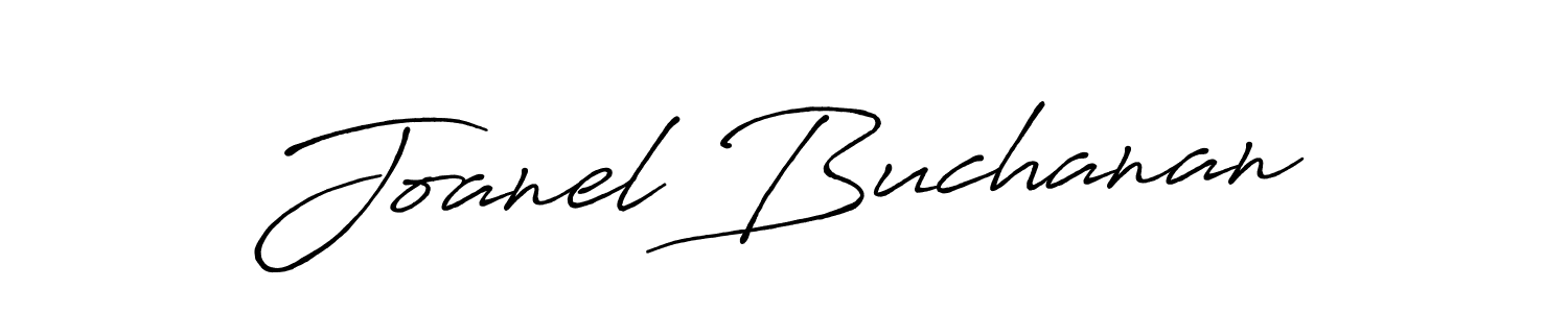 Joanel Buchanan stylish signature style. Best Handwritten Sign (Antro_Vectra_Bolder) for my name. Handwritten Signature Collection Ideas for my name Joanel Buchanan. Joanel Buchanan signature style 7 images and pictures png