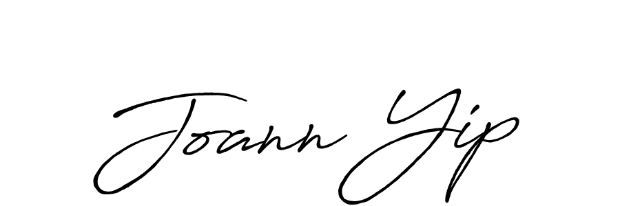 How to make Joann Yip name signature. Use Antro_Vectra_Bolder style for creating short signs online. This is the latest handwritten sign. Joann Yip signature style 7 images and pictures png