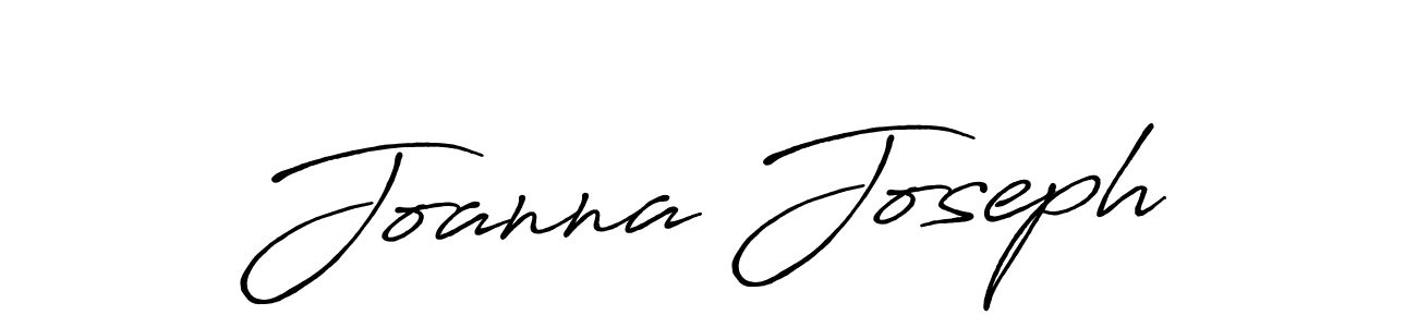 Create a beautiful signature design for name Joanna Joseph. With this signature (Antro_Vectra_Bolder) fonts, you can make a handwritten signature for free. Joanna Joseph signature style 7 images and pictures png