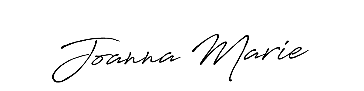 Create a beautiful signature design for name Joanna Marie. With this signature (Antro_Vectra_Bolder) fonts, you can make a handwritten signature for free. Joanna Marie signature style 7 images and pictures png