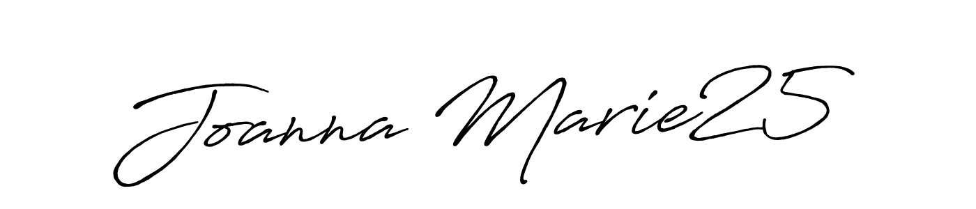 Create a beautiful signature design for name Joanna Marie25. With this signature (Antro_Vectra_Bolder) fonts, you can make a handwritten signature for free. Joanna Marie25 signature style 7 images and pictures png