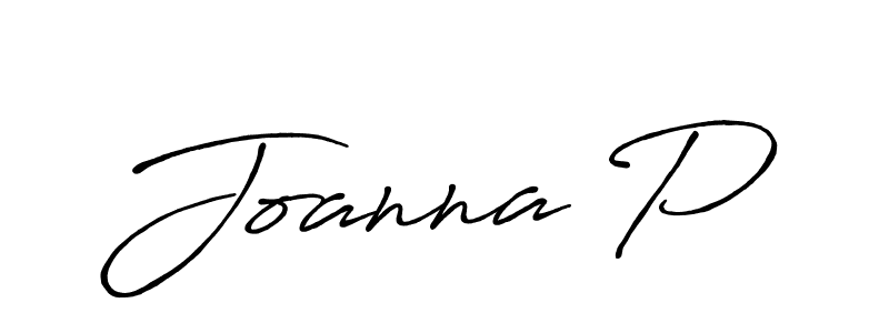 The best way (Antro_Vectra_Bolder) to make a short signature is to pick only two or three words in your name. The name Joanna P include a total of six letters. For converting this name. Joanna P signature style 7 images and pictures png