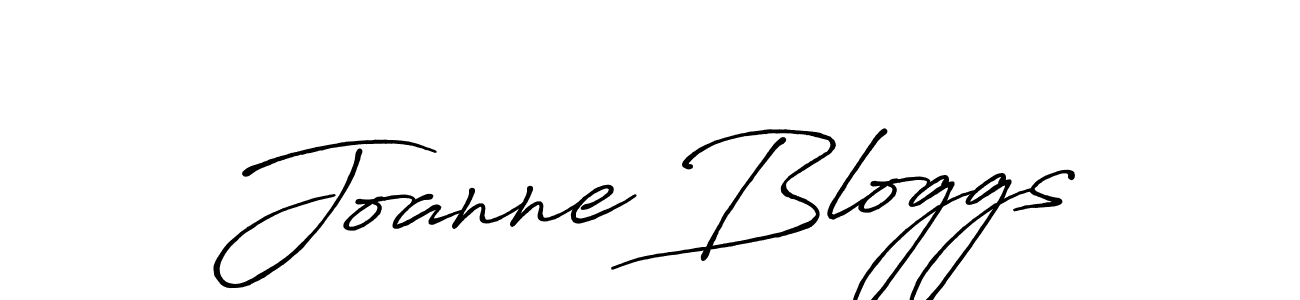 Create a beautiful signature design for name Joanne Bloggs. With this signature (Antro_Vectra_Bolder) fonts, you can make a handwritten signature for free. Joanne Bloggs signature style 7 images and pictures png