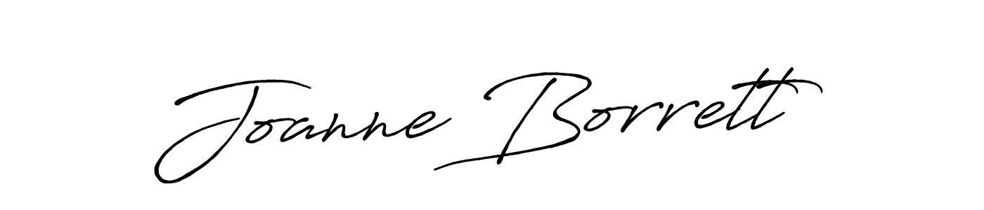 Design your own signature with our free online signature maker. With this signature software, you can create a handwritten (Antro_Vectra_Bolder) signature for name Joanne Borrett. Joanne Borrett signature style 7 images and pictures png