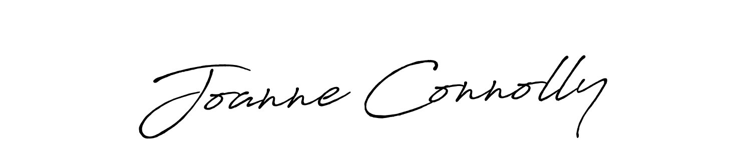 How to make Joanne Connolly name signature. Use Antro_Vectra_Bolder style for creating short signs online. This is the latest handwritten sign. Joanne Connolly signature style 7 images and pictures png